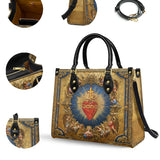 Catholight  Sacred Heart of Divine Love Leather Bag