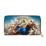 Catholight Divine Ascension: The Heavenly Embrace Leather Wallet Purse