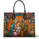 Catholight Holy Family Eternal Light Leather Bag