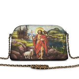 Catholight Saint John The Baptist Shepherd Leather Crossbody Bag