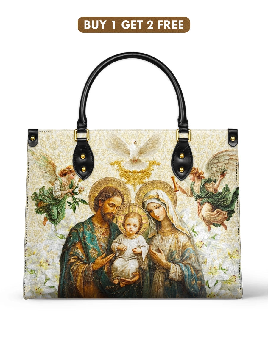 Catholight Holy Family Sacred Leather Bag