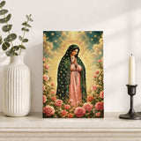 Catholight Halo Of Roses Devotional Wooden Art