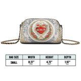 Catholight Immaculate Heart of Mary Elegance Leather Crossbody Bag