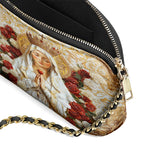 Catholight Lady of Fatima Elegance Leather Crossbody Bag