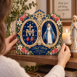 Catholight Wooden Faith Block Holy Mother Devotional