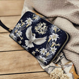 Catholight  The Holy Spirit and Lily Devotional - Leather Wallet Purse