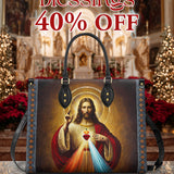 Catholight  A Testament of Grace and Compassion Leather Bag