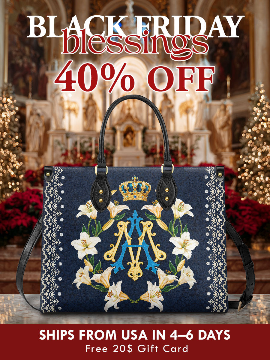 Catholight  Crown Of Grace Leather Bag