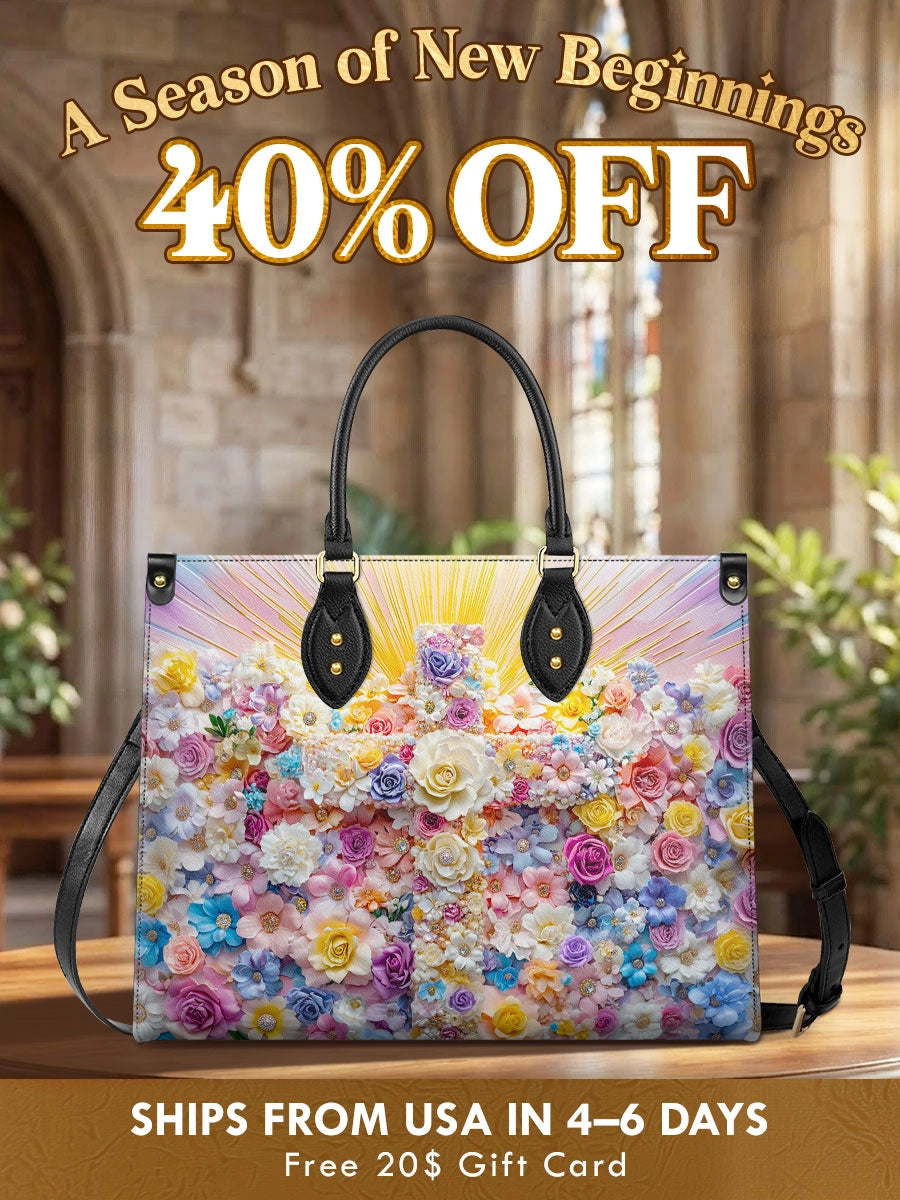 Catholight  Floral Resurrection Leather Bag