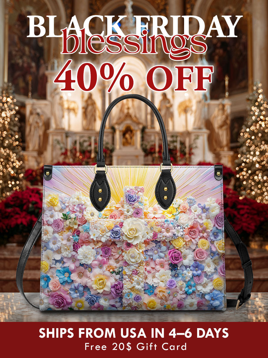 Catholight  Floral Resurrection Leather Bag