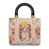 Catholight Roses of the Rosary Lady Leather Bag