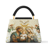 Catholight Holy Family Sacred Leather Satchel Bag