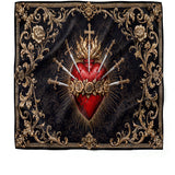 Catholight Flaming Sorrows Square Scarf