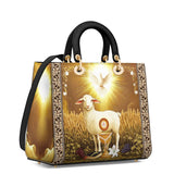 Catholight The Lamb Of Redemption Lady Leather Bag