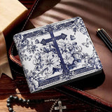 Catholight The Cross Amidst Blooming Faith Men's Wallet