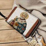 Catholight  Saint Peter Reverence Leather Wallet Purse