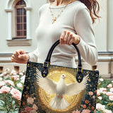 Catholight Dove of Eternal Light Personalized Leather Bag