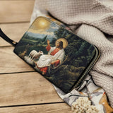 Catholight  The Divine Shepherd's Grace Leather Wallet Purse