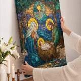Catholight Holy Nativity Canvas Wall Art