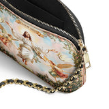 Catholight In God We Trust Leather Crossbody Bag