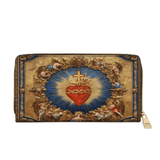 Catholight  Sacred Heart of Divine Love - Leather Wallet Purse