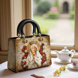 Catholight Lady of Fatima Elegance Lady Leather Bag