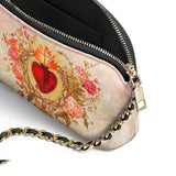 Catholight Sacred Heart of Grace Leather Crossbody Bag