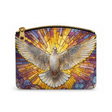 Catholight Holy Dove Radiance Leather Rosary Pouch