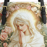 Catholight Virgin Mary's Grace Leather Tote Bag
