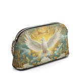 Catholight Grace of the Holy Spirit Personalized Leather Crossbody Bag