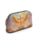 Catholight Dove of Peace Leather Crossbody Bag