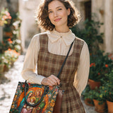 Catholight Holy Family Eternal Light Leather Bag