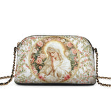 Catholight Virgin Mary's Grace Leather Crossbody Bag