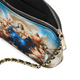 Catholight Divine Ascension: The Heavenly Embrace Leather Crossbody Bag