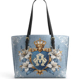 Catholight Sacred Devotion Leather Tote Bag