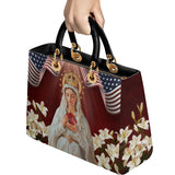 Catholight Our Lady Of America Lady Leather Bag