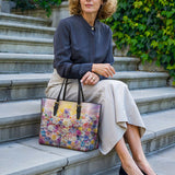 Catholight Floral Resurrection Leather Tote Bag