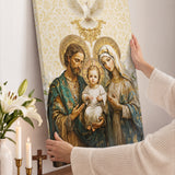 Catholight Holy Family Sacred Canvas Wall Art