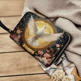 Catholight  Dove of Eternal Light Leather Wallet Purse