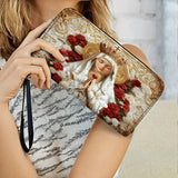 Catholight Lady of Fatima Elegance - Leather Wallet Purse