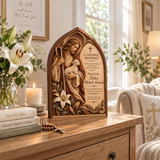 Catholight Wooden Faith Block - A Faithful Shepherd Priest Gift
