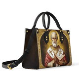 Catholight  Saint Nicholas The Patron of Generosity Leather Bag