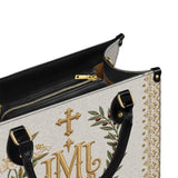 Catholight Holy Family Monogram Leather Bag