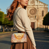 Catholight Dove of Peace Leather Crossbody Bag