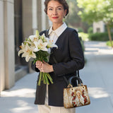 Catholight Lady of Fatima Elegance Lady Leather Bag