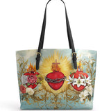 Catholight Trinity of Love Leather Tote Bag
