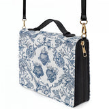 Catholight Sacred Elegance: Blue and White Devotion Bible Cover