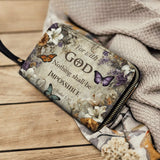 Catholight  Faithful Blossom - Leather Wallet Purse