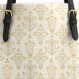Catholight The Ave Maria Pattern Leather Tote Bag