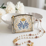 Catholight Marian Majesty Leather Rosary Pouch